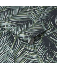 Paradise Palm Leaves Green Wallpaper 100558 B