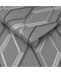 Prestige Geo Charcoal Wallpaper 108611 By Sup