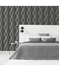 Prestige Geo Charcoal Wallpaper 108611 By Sup