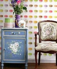 Pretty Nostalgic Wallpaper Wall Panel Macaron