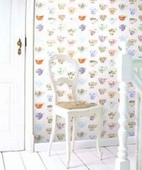 Pretty Nostalgic Wallpaper Wall Panel Painted