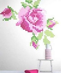 Pretty Nostalgic Wallpaper Wall Panel Rose 15