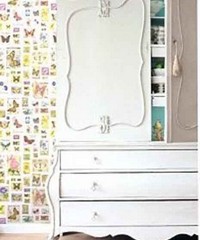 Pretty Nostalgic Wallpaper Wall Panel Stamps 