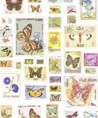 Pretty Nostalgic Wallpaper Wall Panel Stamps 