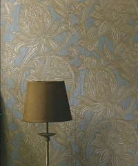 Scintillio Vintage Viola Wallpaper Cream/Blue