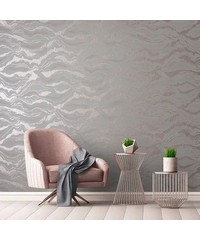 Slow Living Reflection Dusty Lilac Wallpaper 