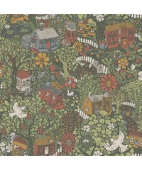 Sommarang 2 Wallpaper Bygga Bo Dark Green S63