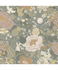 Sommarang 2 Wallpaper Vaxa Dark Grey S63016 P