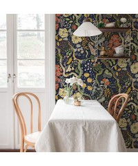 Sommarang Wallpaper Ann Floral Vines Blue S65