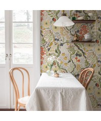 Sommarang Wallpaper Ann Floral Vines White Ye