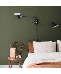 Sommarang Wallpaper Anna Mona Leaf Dark Green