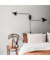 Sommarang Wallpaper Anna Mona Leaf Grey S5500