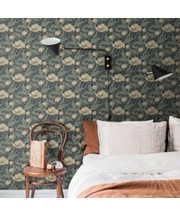 Sommarang Wallpaper Esther Garden Floral Blue