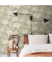 Sommarang Wallpaper Eva Lotus Flower Green Be