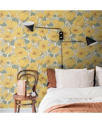 Sommarang Wallpaper Matilda Retro Poppy Yello