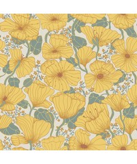 Sommarang Wallpaper Matilda Retro Poppy Yello