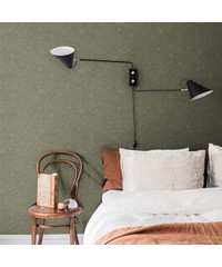 Sommarang Wallpaper Wilma Mono Flora Green S1