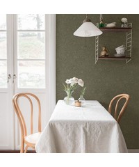 Sommarang Wallpaper Wilma Mono Flora Green S1