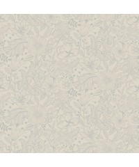 Sommarang Wallpaper Wilma Mono Flora White S1