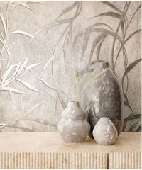 Urban Textures Wallpaper Leaf Warm Grey 34286
