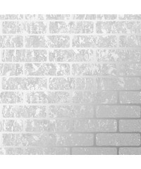 Vittorio Milan Brick Silver Wallpaper 106523 