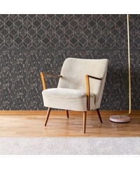 Vittorio Milan Charcoal/Rose Gold Wallpaper 1