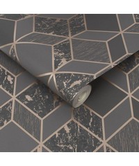 Vittorio Vittorio Geo Charcoal/Rose Gold Wall