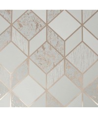 Vittorio Vittorio Geo Grey/Rose Gold Wallpape