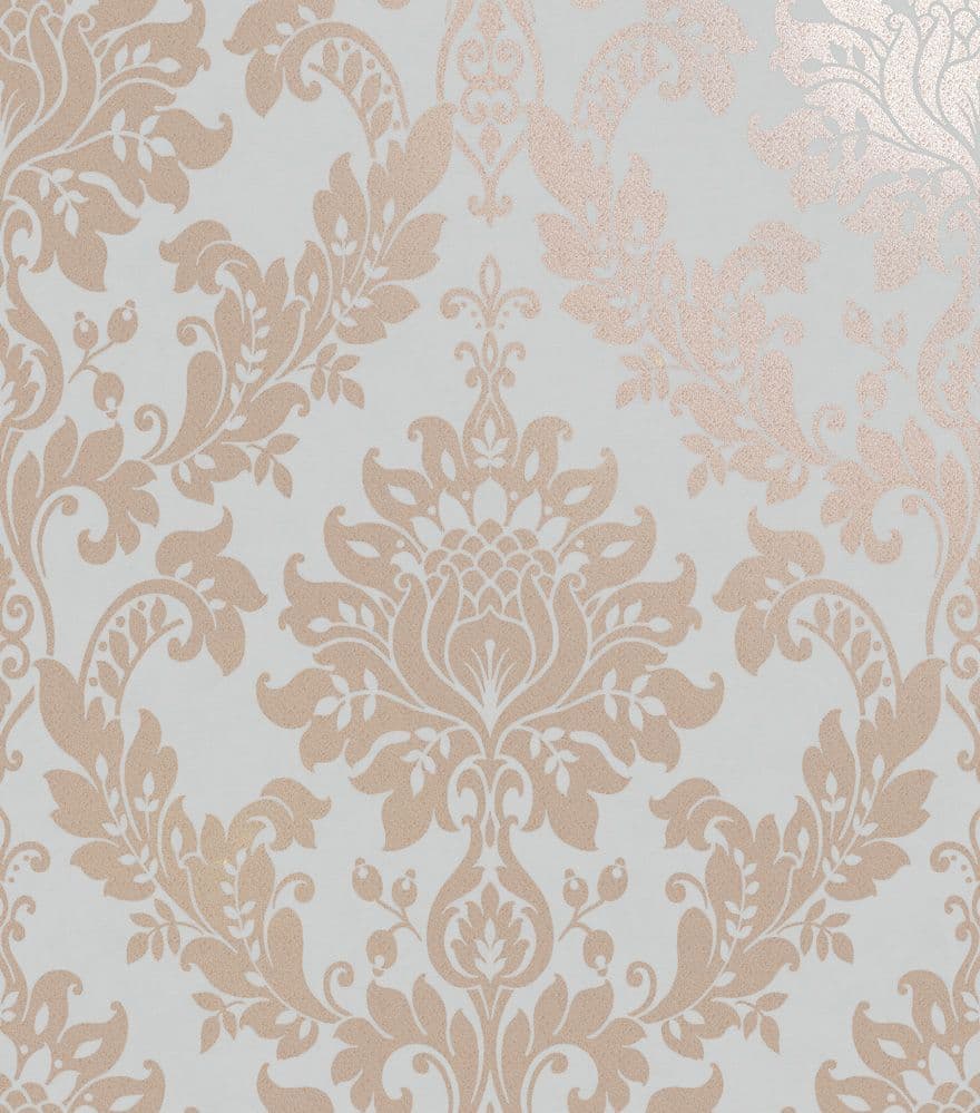 Alocasia Ornella Clara Rose Gold/Grey Wallpaper 35970 By Holden Decor For Colemans