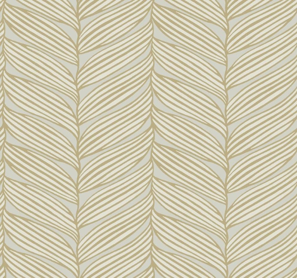 Antonina Vella Modern Metals Second Edition Wallpaper Luminous Leaves MD7162 By York Designer Series