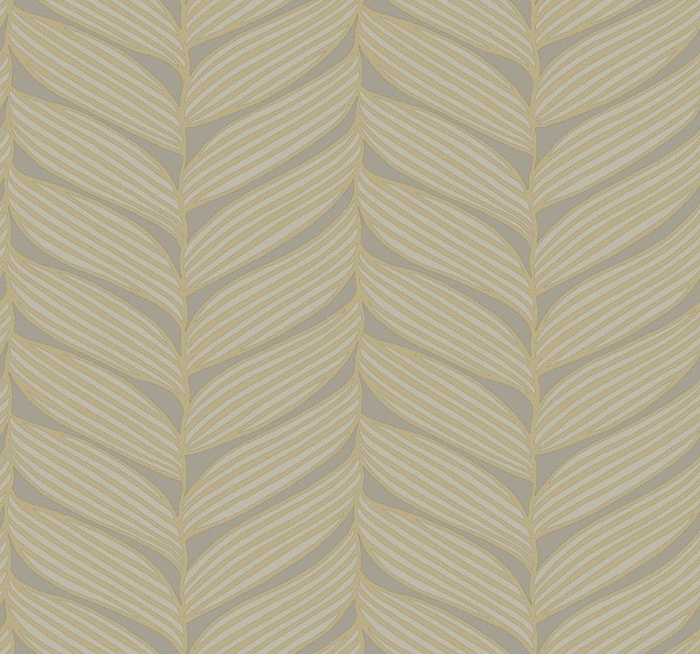 Antonina Vella Modern Metals Second Edition Wallpaper Luminous Leaves MD7164 By York Designer Series