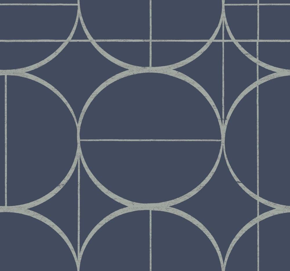 Antonina Vella Modern Metals Second Edition Wallpaper Sun Circles MD7204 By York Designer Series For