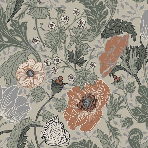 Apelviken Wallpaper Anemone 33001 By Midbec For Galerie