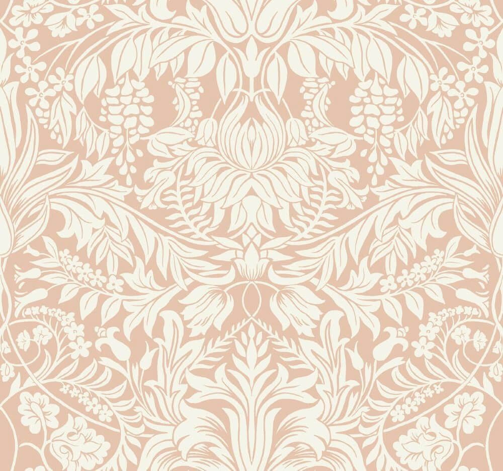 Arts & Crafts Ronald Redding Designs Wallpaper Lockwood Damask AC9191 By York For Dixons