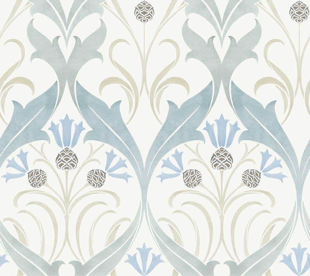 Arts & Crafts Ronald Redding Designs Wallpaper Pinecone Ribbon AC9171 By York For Dixons