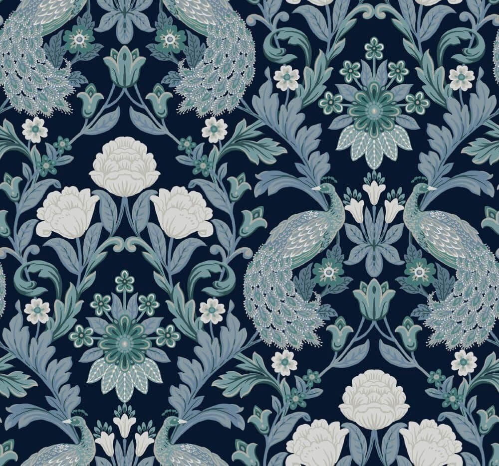 Arts & Crafts Ronald Redding Designs Wallpaper Plume Dynasty AC9103 By York For Dixons