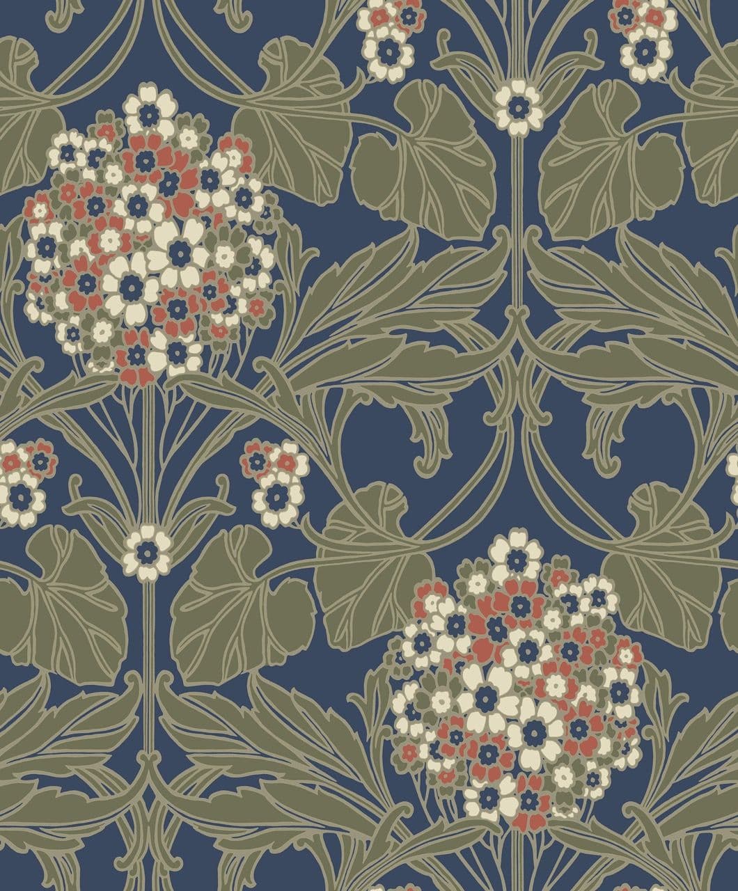 Arts & Crafts Wallpaper Page 17 ET12102 Floral Hydrangea By Seabrook Designs For Galerie