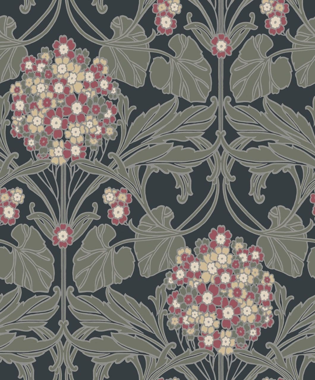 Arts & Crafts Wallpaper Page 18 ET12110 Floral Hydrangea By Seabrook Designs For Galerie