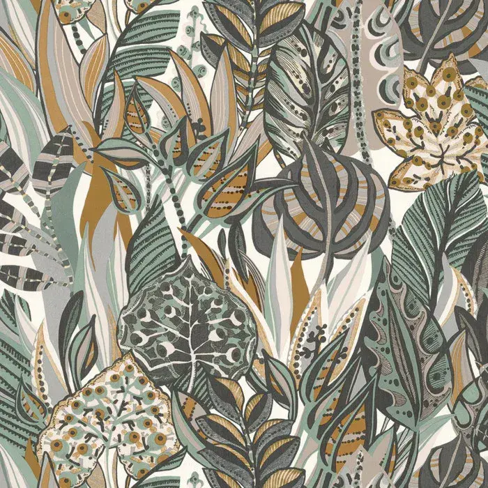 Aventura Wallpaper Desirade Blanc/celadon 75510610 or 7551 06 10 By Casamance