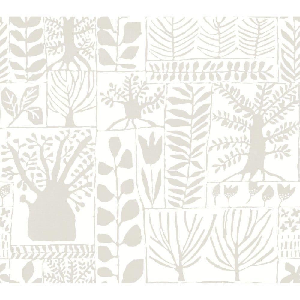 Black & White Wallpaper BW3861 Primitive Trees By York Wallcoverings For Dixons