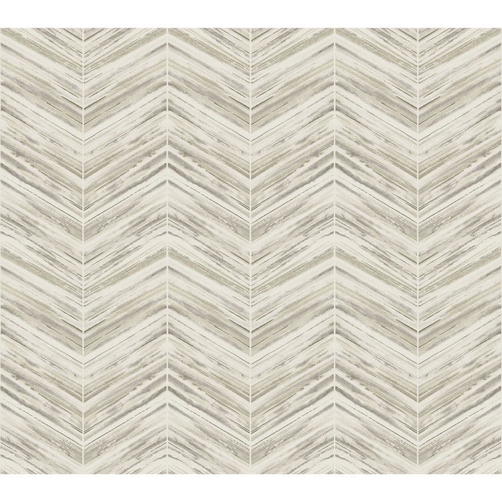 Black & White Wallpaper BW3912 Petite Watercolour Chevron By York Wallcoverings For Dixons