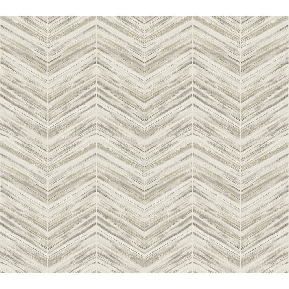 Black & White Wallpaper BW3912 Petite Watercolour Chevron By York Wallcoverings For Dixons