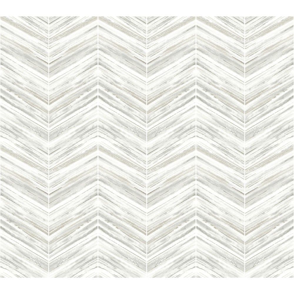 Black & White Wallpaper BW3913 Petite Watercolour Chevron By York Wallcoverings For Dixons