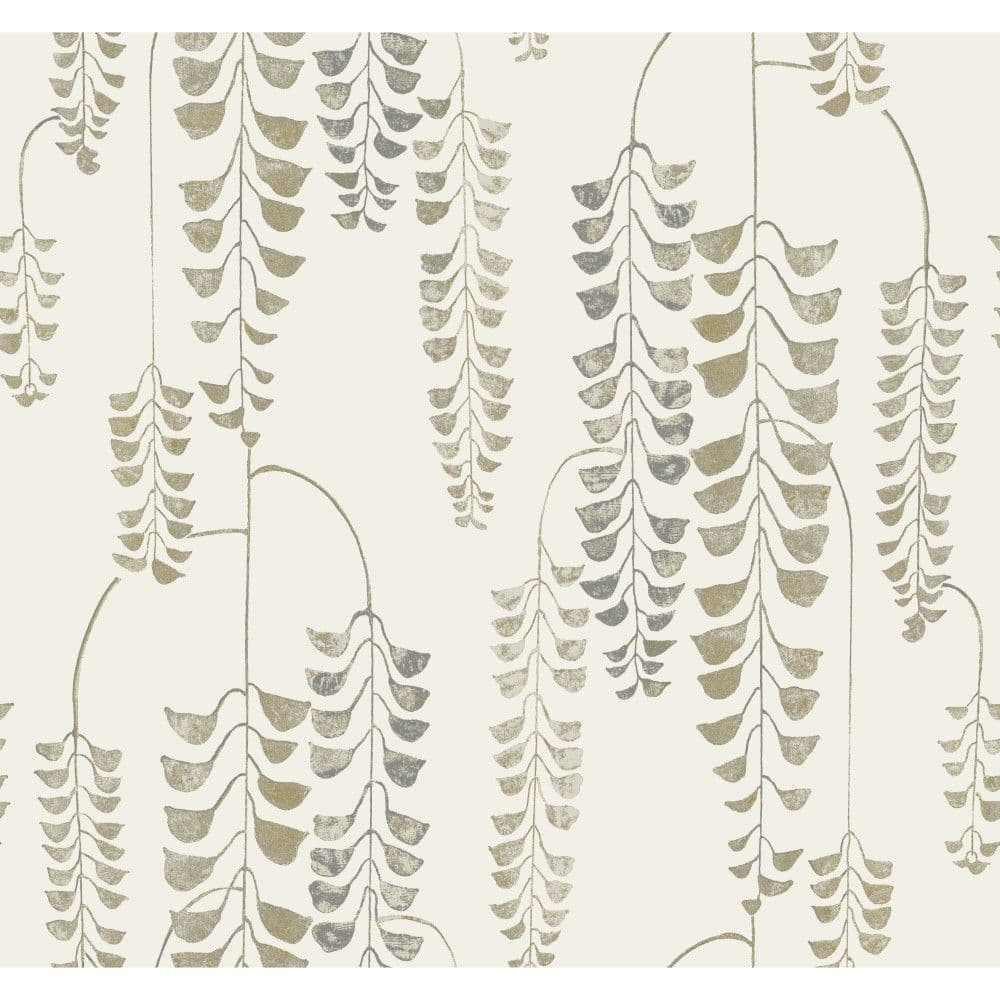 Black & White Wallpaper BW3941 Deco Wisteria By York Wallcoverings For Dixons