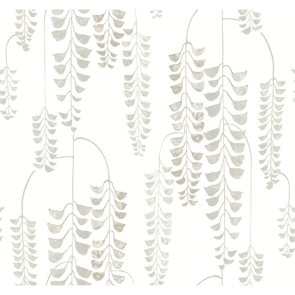 Black & White Wallpaper BW3942 Deco Wisteria By York Wallcoverings For Dixons