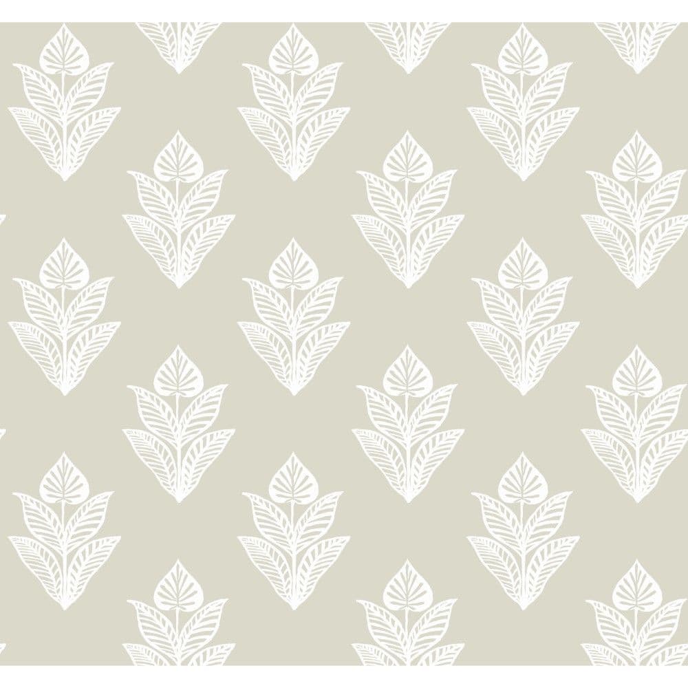 Black & White Wallpaper BW3978 Lotus Motif By York Wallcoverings For Dixons