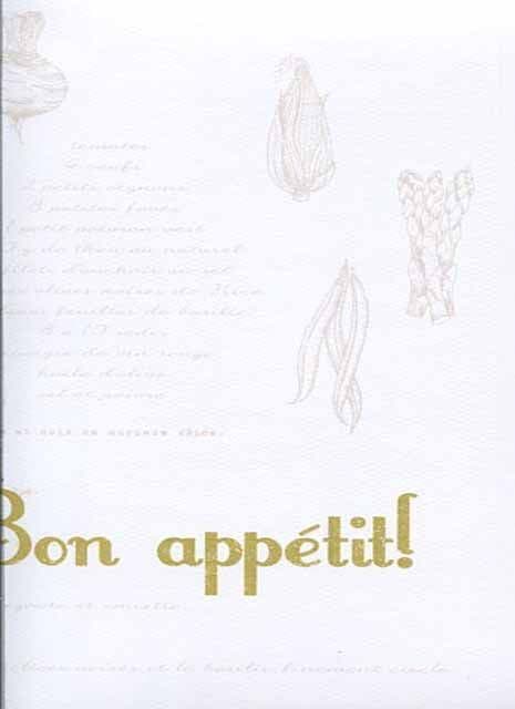 Bon Appetit Single Strip Wallpaper Panel Recettes BAP 6846 70 04 BAP68467004