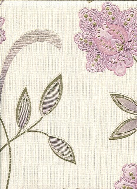 Botanica Wallpaper Sadie Lavender 30-667 By Graham & Brown