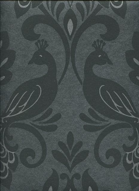 Boutique Vintage Borromeo Black Olive Wallpaper 952600 By Arthouse For Options