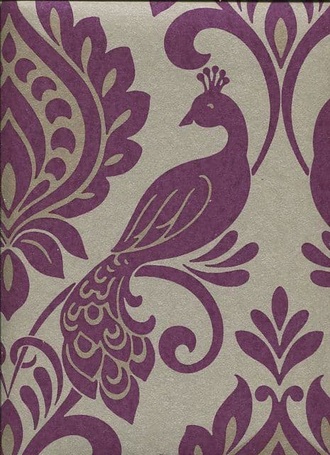 Boutique Vintage Borromeo Damson Wallpaper 952601 By Arthouse For Options